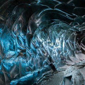 Dans le glacier, Vatnajökull, Islande, janvier 2023
