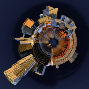 Brussels Skyline Planet